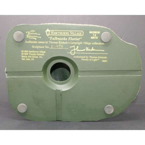 Hawthorne Village Thomas Kinkade Lamplight Village 1999 Falbrooke Florist - Picture 8 of 14